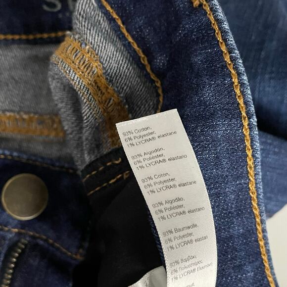 Spanx The Slim x Straight Tummy Slimming stretch Raw Hem Ankle Jeans womens 28 - Picture 11 of 11